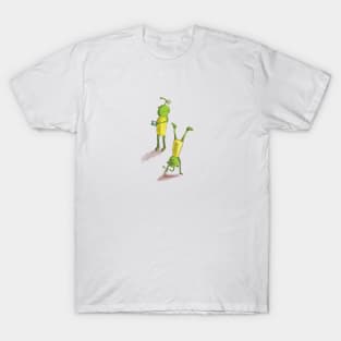 Martians playing Illustration T-Shirt